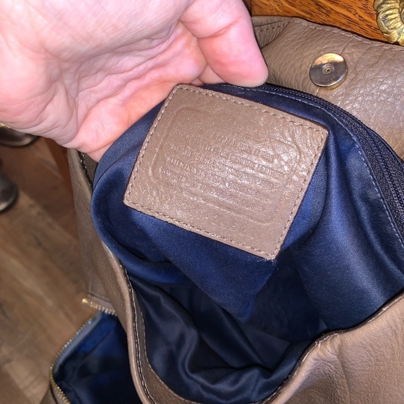 Coach Madison Phoebe Brown Leather 3 Pocket Satchel Shoulder Bag - Picture 7 of 11